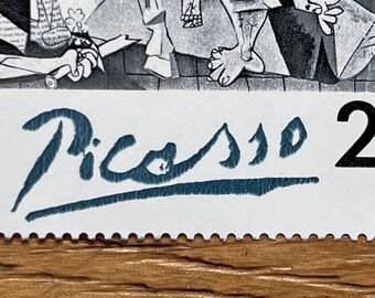 パブロ・ピカソ作「ゲルニカ」切手。1981年発行の希少なオリジナル