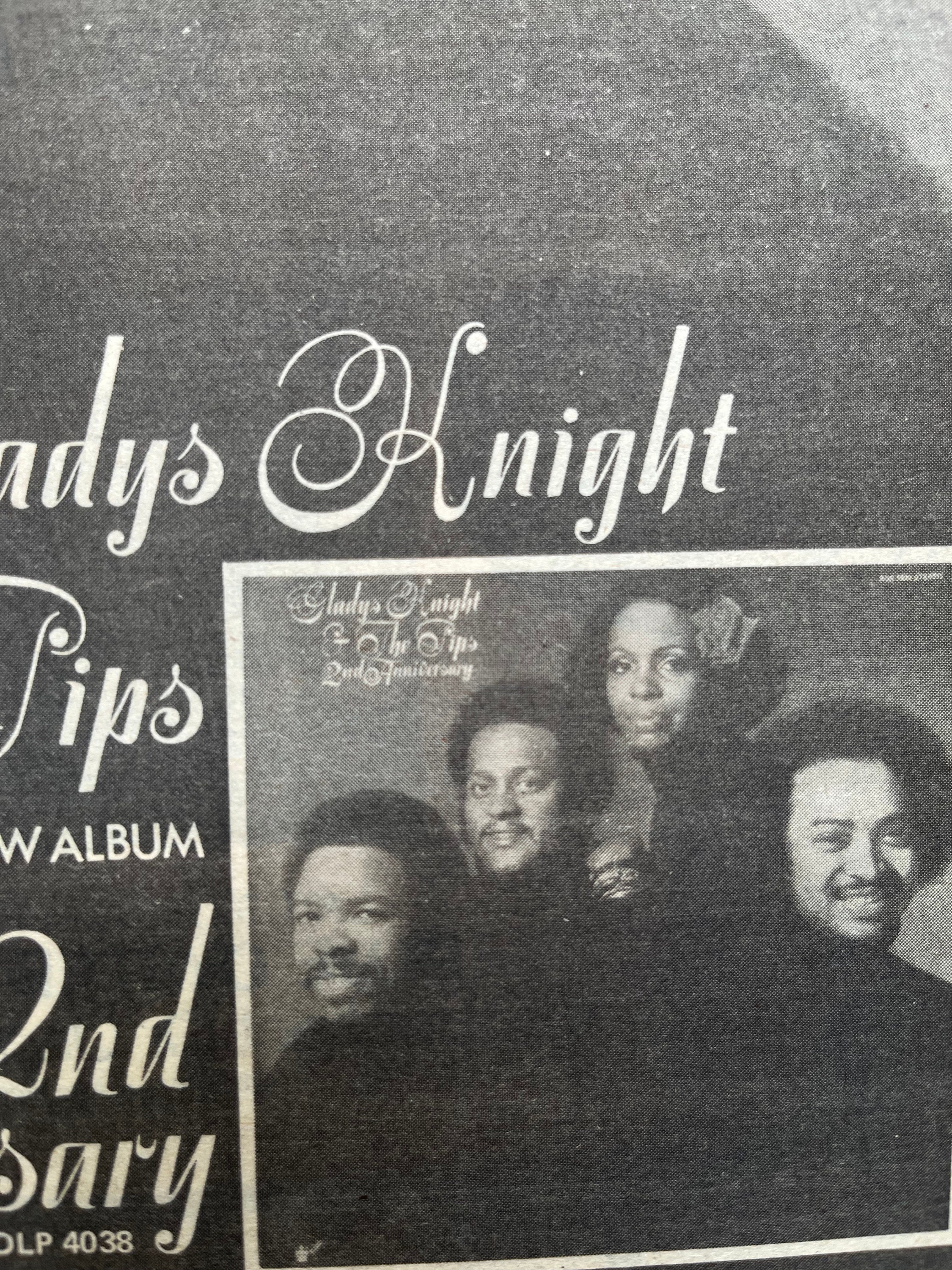 Gladys Knight & the Pips, 2nd Anniversary. Rare, Original, Authentic ...