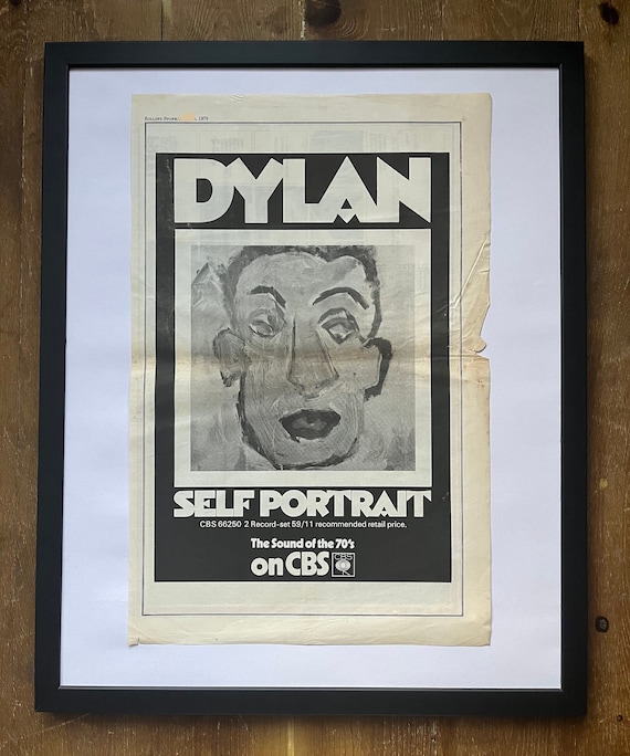 Bob Dylan, Self Portrait. Rare, Original, Authentic, Vintage