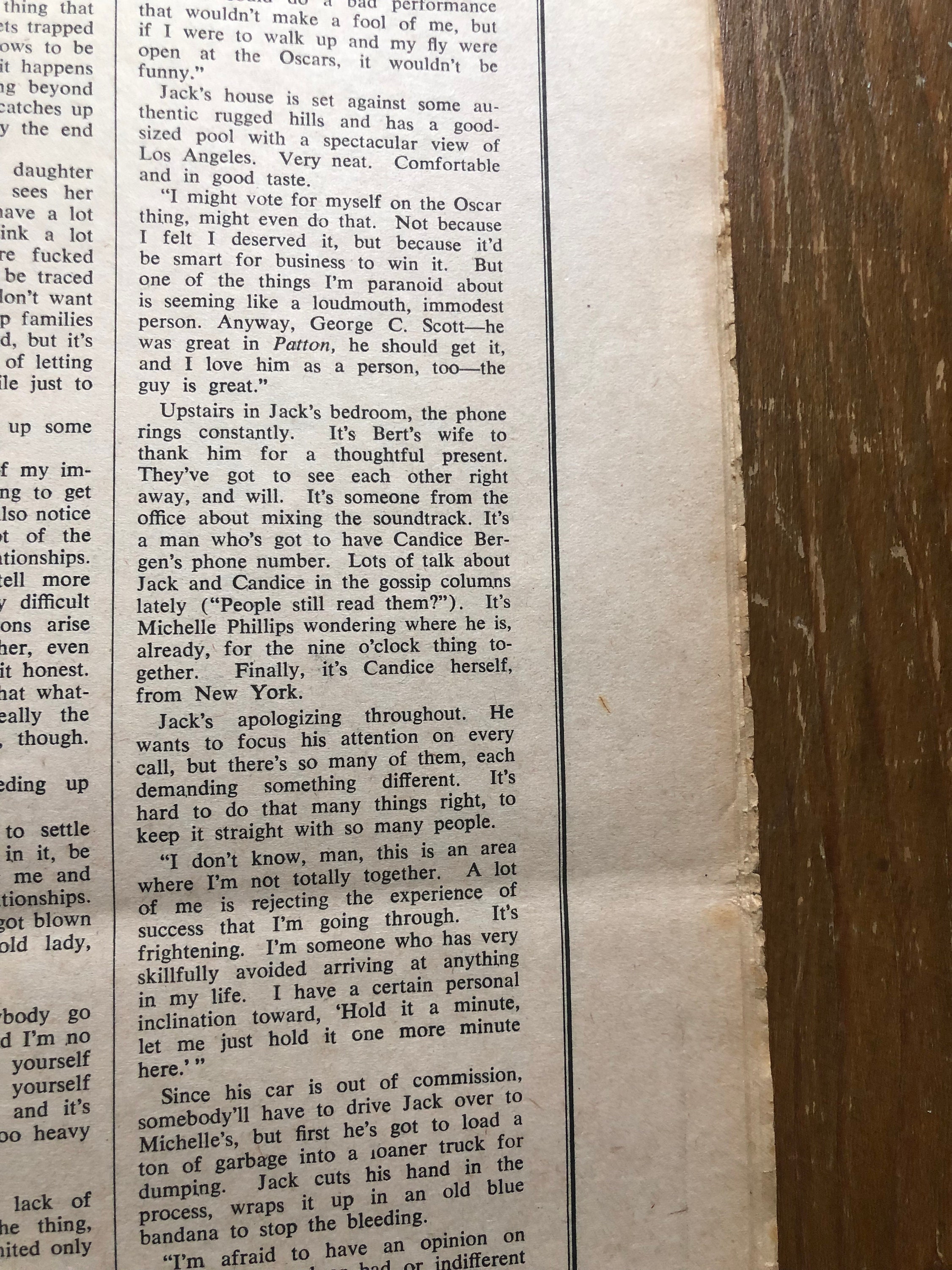 Rare Jack Nicholson Interview Addresses Health Rumors - 6x2ekcf