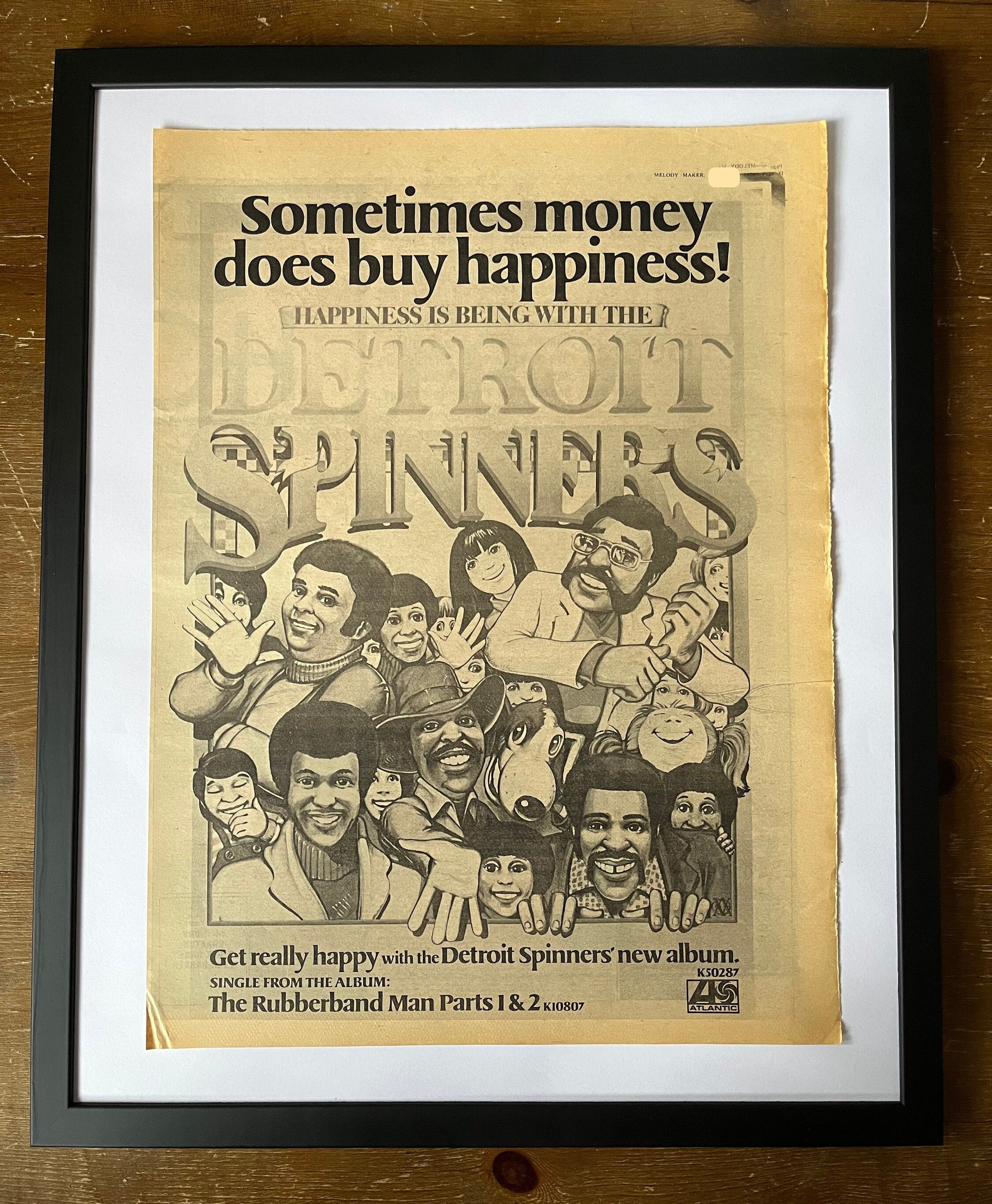 Detroit Spinners, Happiness is Being With the Spinners. Rare