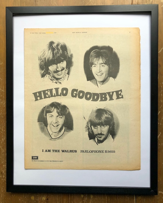 The Beatles, Hello Goodbye. Rare, Original, Authentic, Vintage