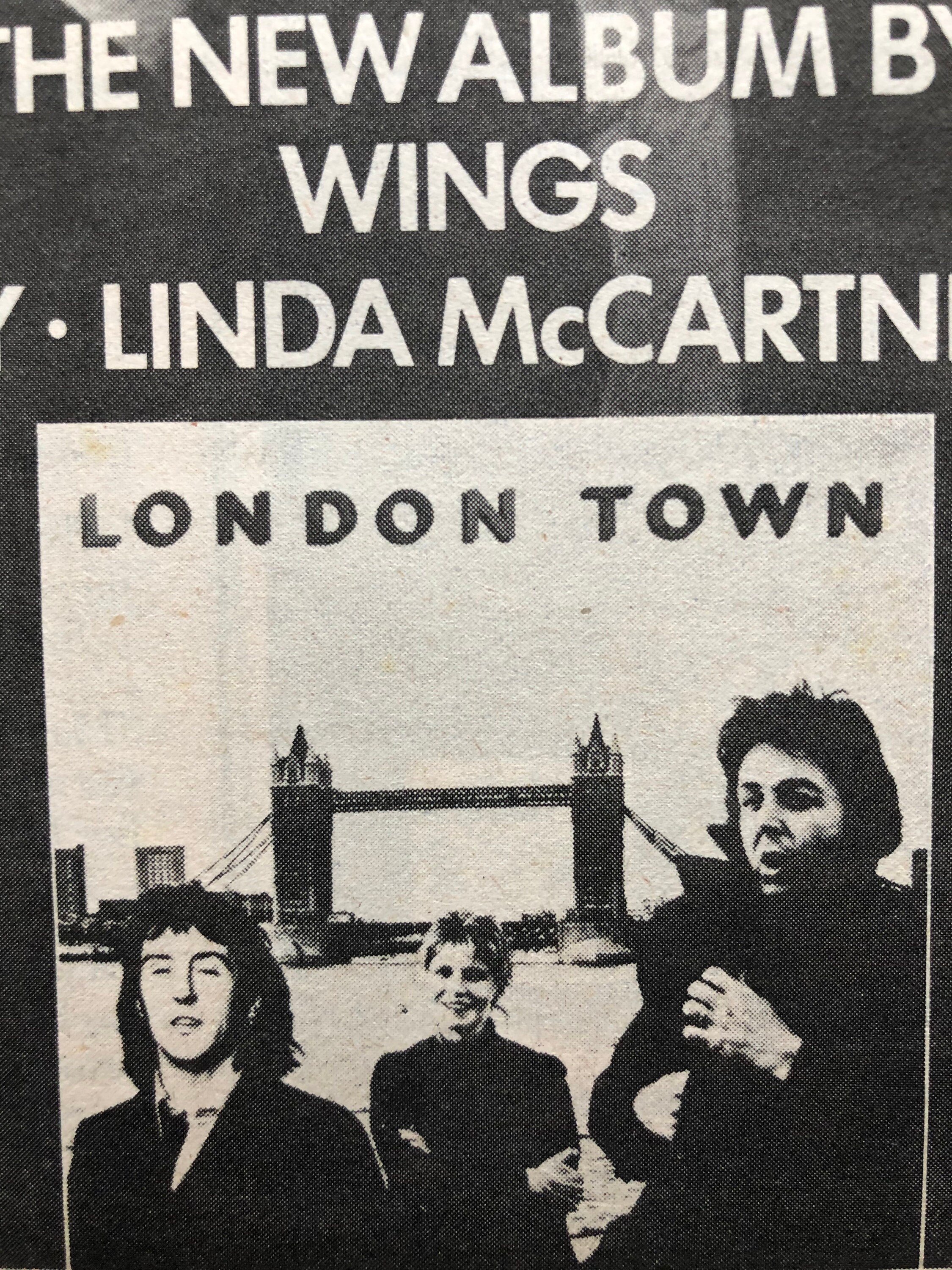 Paul Mccartney Wings, London Town. Rare, Original, Authentic