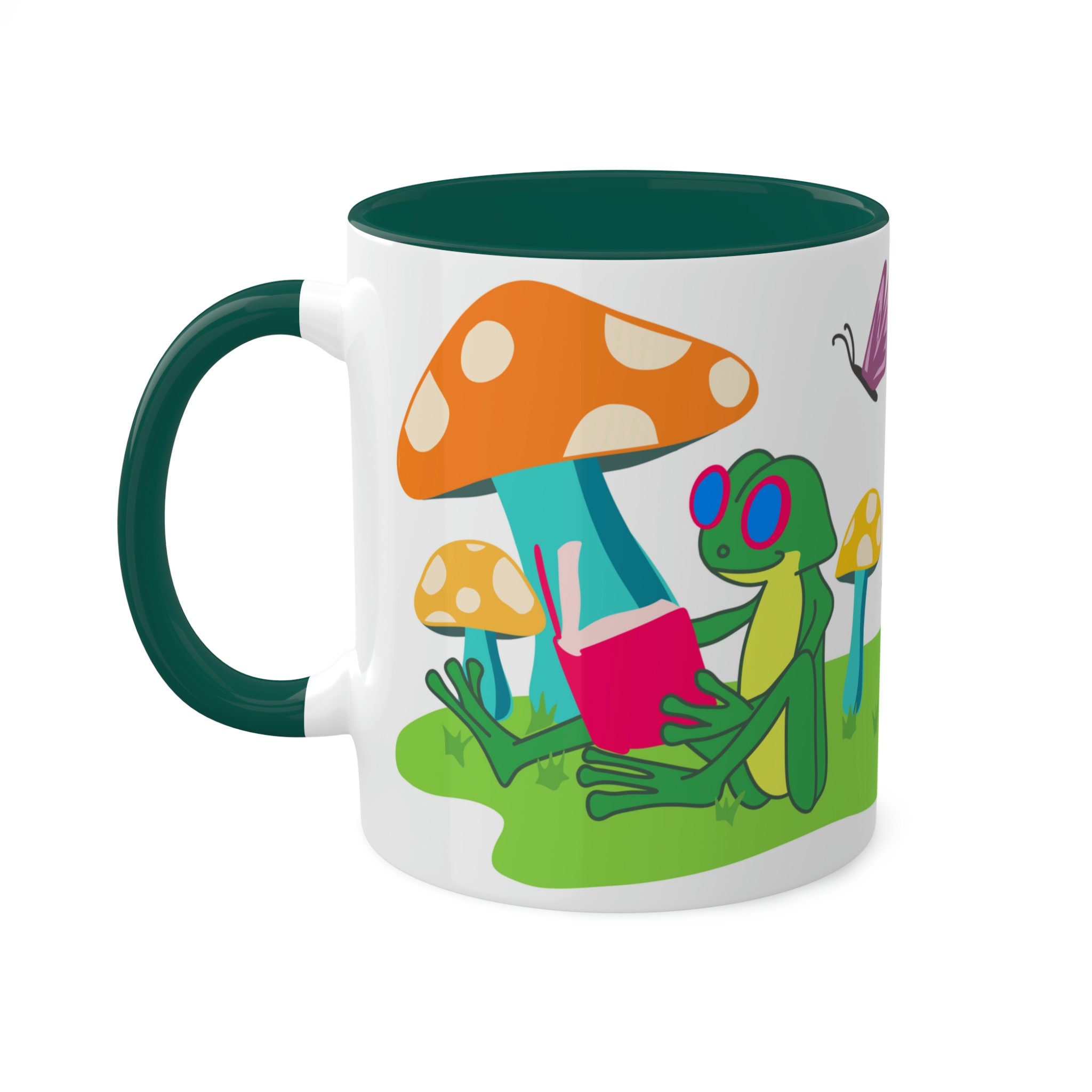 Cute Frog Mug | Mushroom Mug | Cottagecore Coffee/ Tea Mug 11oz - Etsy