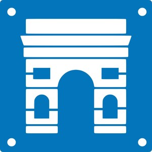 Arc de Triomphe pour fabrication de pochoirs, compatible machine de découpe de type cricut, silhouette, fichier svg, redimensionnable