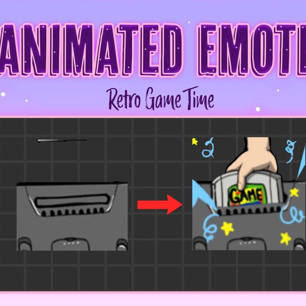 Animated Emote || Retro Gaming Animated || Twitch, Discord, Youtube