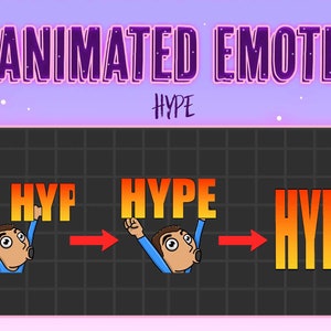 Animierte Emote || HYPE Animierte || Twitch, Discord, Youtube