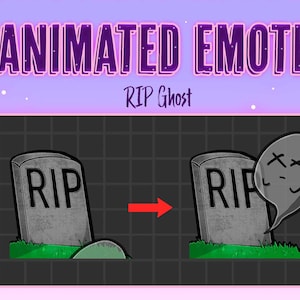 Animated Emote || RIP Ghost Animated || Twitch, Discord, Youtube