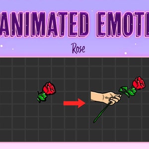 Animated Emote || Rose Animated || Twitch, Discord, Youtube