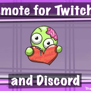 Twitch Emote || Zombie Love Heart || Twitch/YouTube/Discord