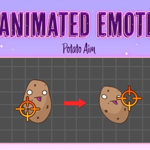 Animated Emote || Potato Aim Animated || Twitch, Discord, Youtube