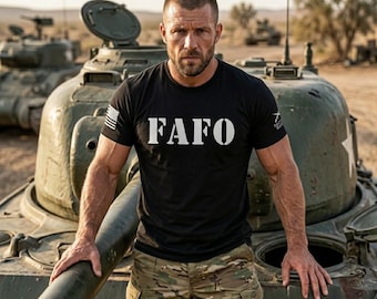 FAFO Shirt Men, Bold Statement Tee, Mens Tactical Shirt, Veteran Gift, Law Enforcement Gift, Patriotic Mens Tee, FAFO Gift For Him