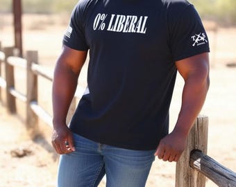 Camiseta 0% Liberal, Camiseta Conservadora, Camiseta de Humor Político, Regalo Republicano, Camiseta Patriota, Camiseta Antiliberal, Regalo Conservador