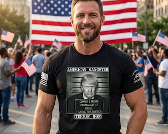 Teflon Don Shirt, American Gangster Tee, Political Satire Shirt, Conservative Gift, Republican Tee, MAGA Shirt, Patriot Gift For Him