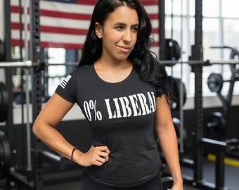 Camiseta femenina liberal 0%