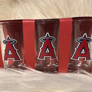 Baseball Theme Set of 3 shoots glasses | Angels