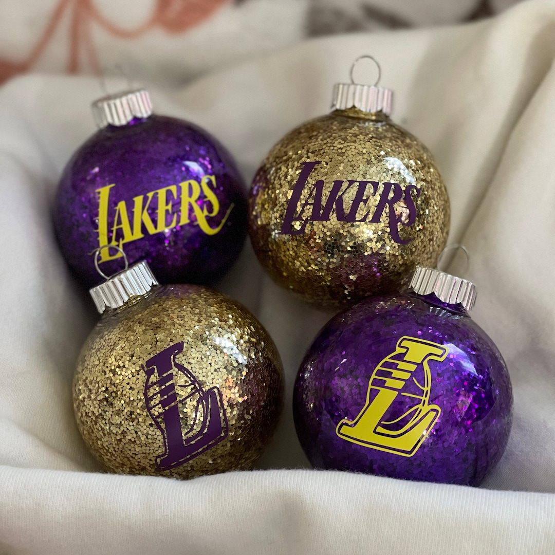 LA Lakers Christmas Ornament Etsy