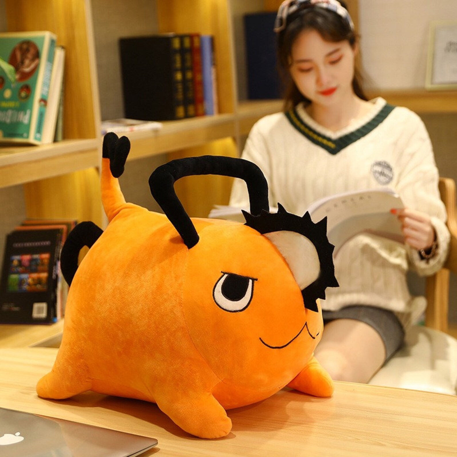 chainsaw man dog plush
