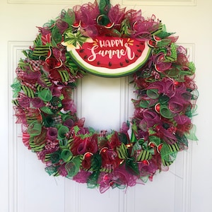 Happy Summer Watermelon Wreath