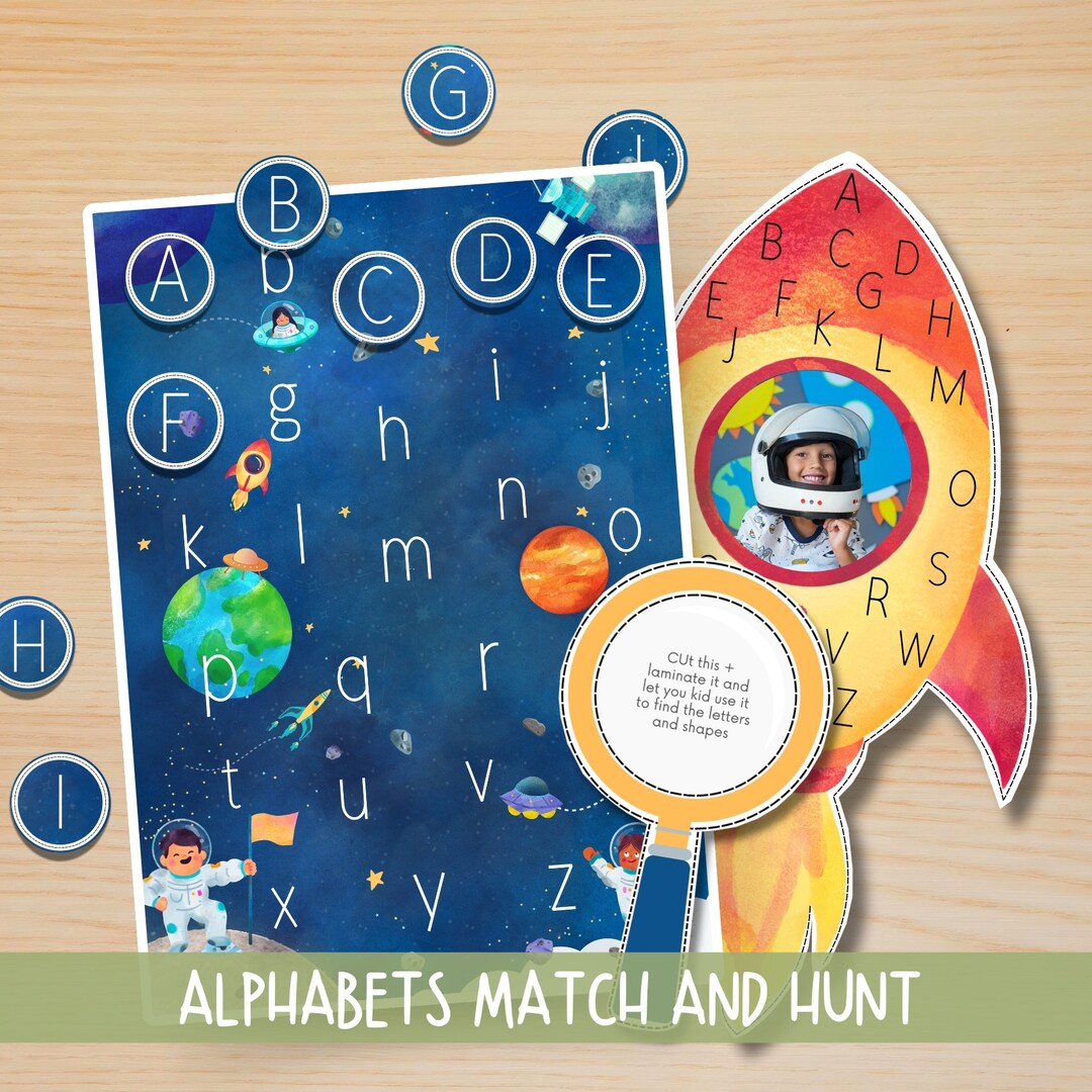 Alphabet Matching Printable, Uppercase & Lowercase, Montessori Activity