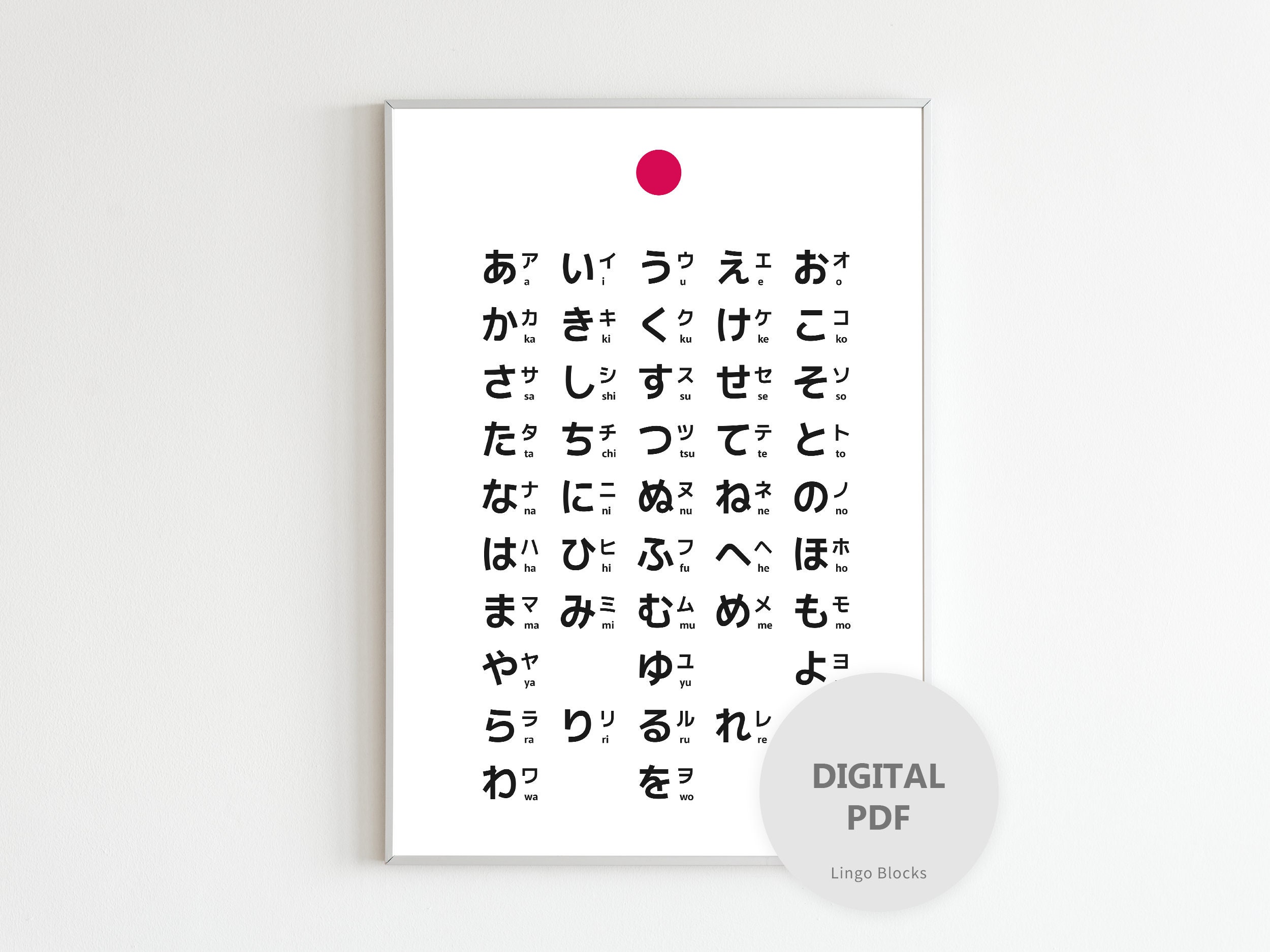 Japanese Alphabets | Japanese Phonetic | Hiragan and Katagana Posters ...