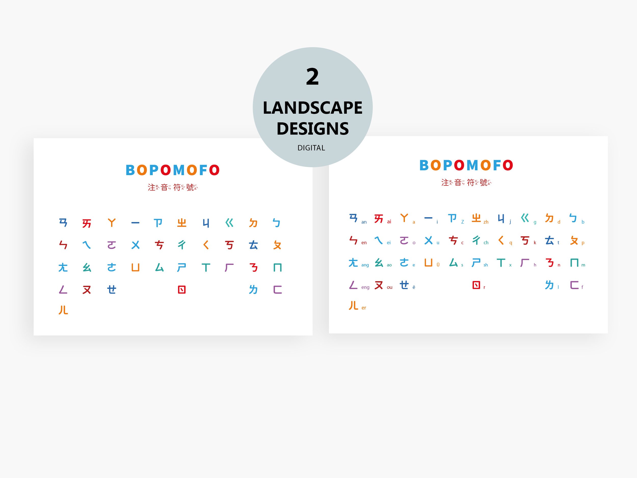 Bopomofo Learning Charts (4 Designs) | Zhùyīn Posters | Taiwanese ...