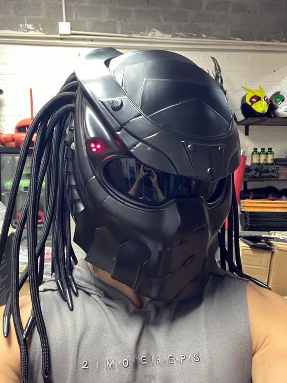 alegría detalles descuento Casco de motocicleta Predator Alien AVP con máscara de cosplay - Etsy España
