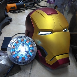 Casco de Iron Man, Casco de Ironman Mark 3 de Metal, Cosplay de Iron Man  Tony Stark, Réplica de utilería de película portátil a escala 1/1 -   México