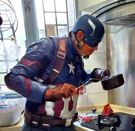 Captain America Suit CA Cosplay Costume Prop Etsy
