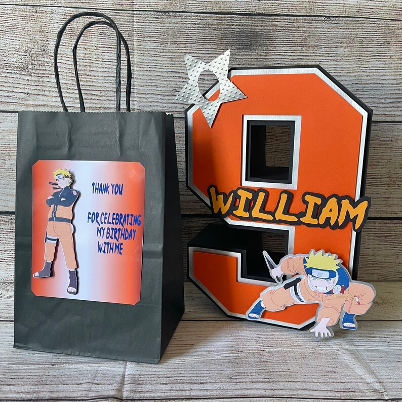 Naruto Party Favor Bags Etsy