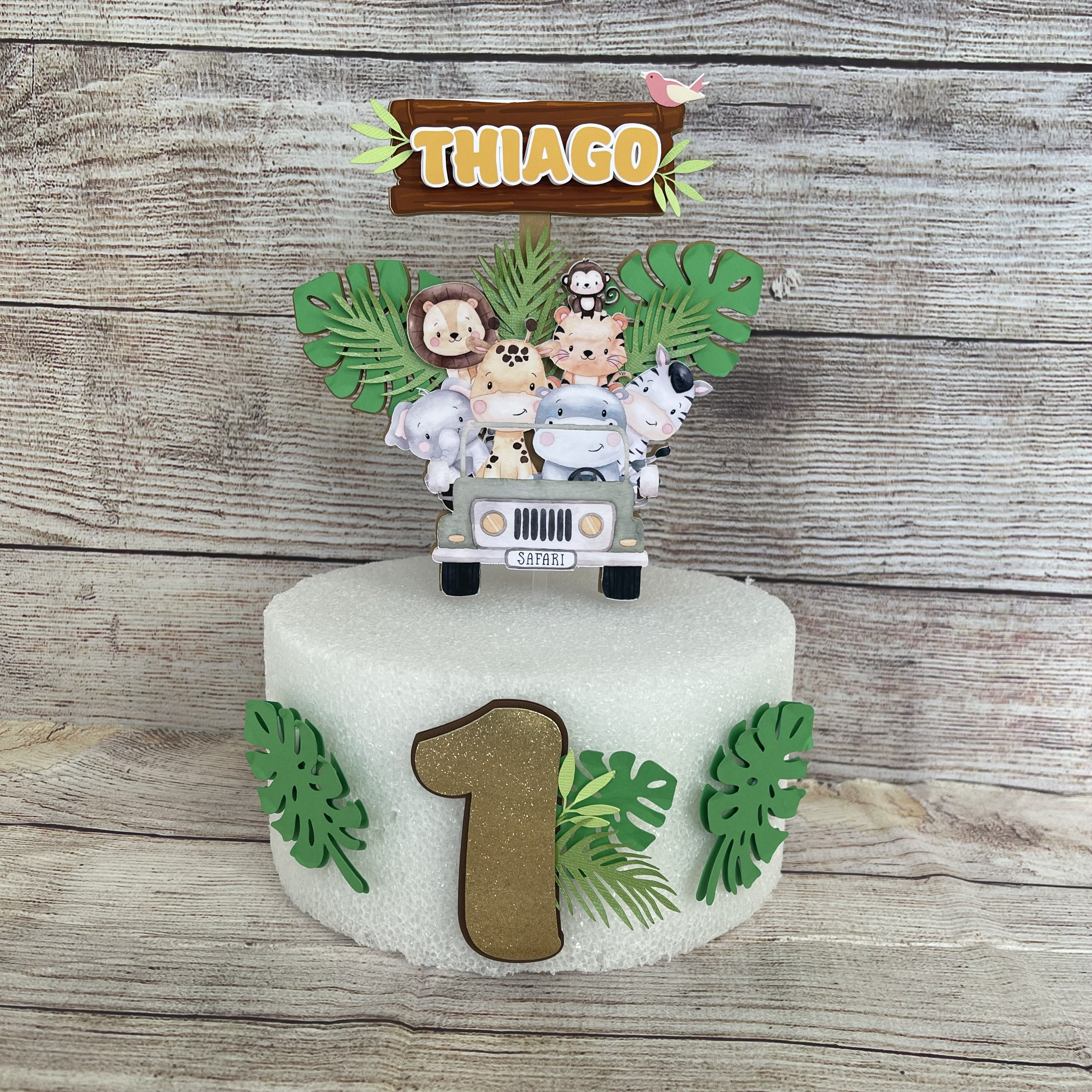 Safari cake topper safari birthday birthday decoration baby -  Portugal