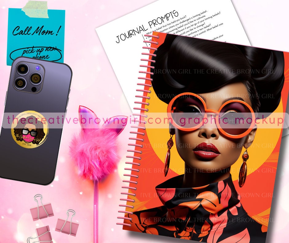 Notebook Covers Bundle Black Fashion Doll Digital Amazon KDP Self