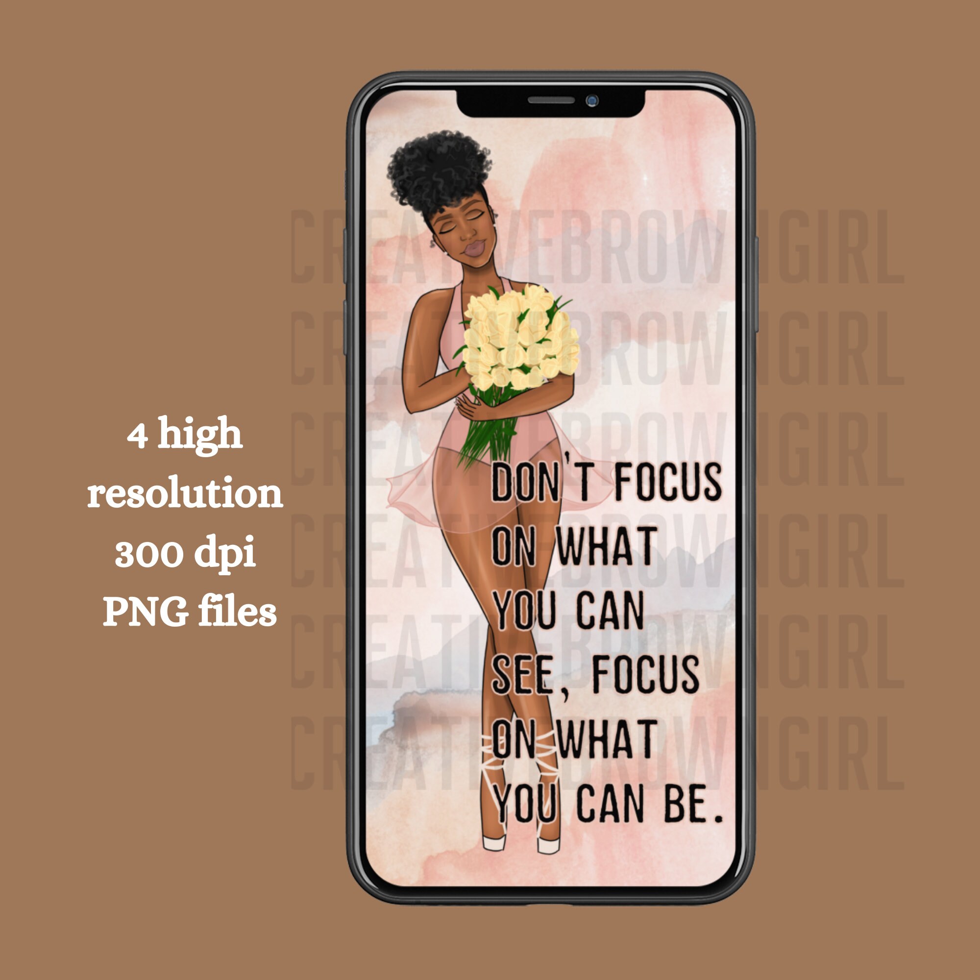 Black Girl iPhone Wallpaper Inspirational iPhone Wallpaper Affirmation