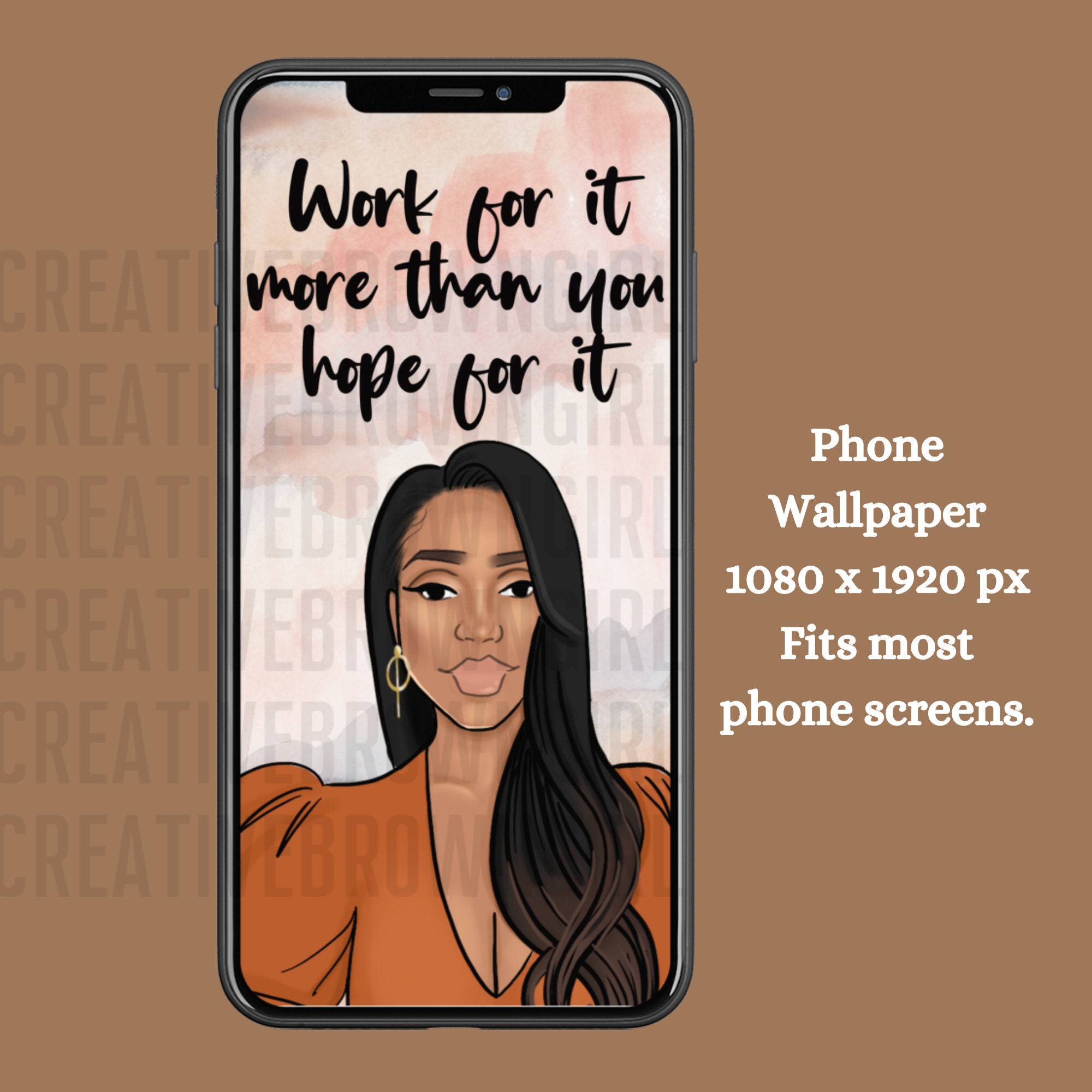 Black Girl iPhone Wallpaper Inspirational iPhone Wallpaper Affirmation