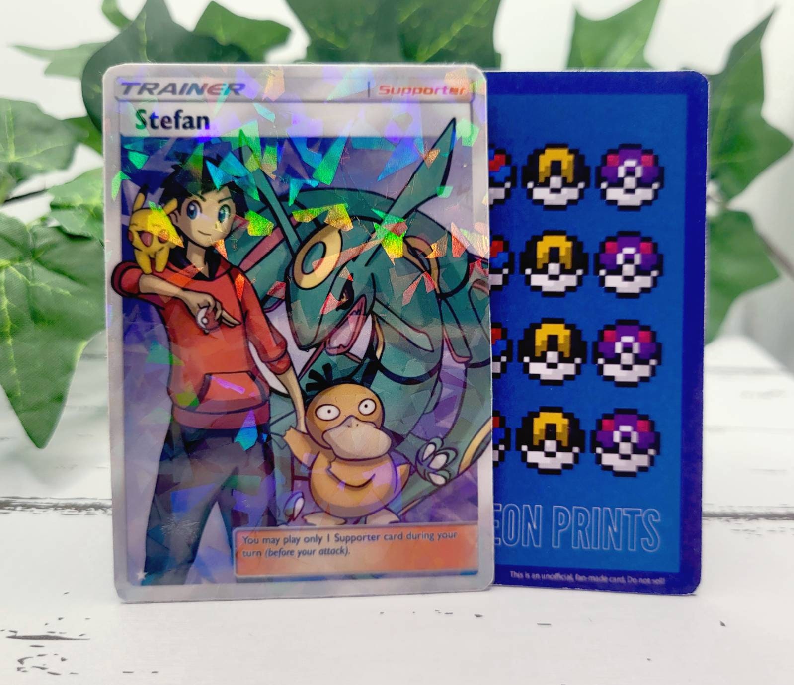 design a pokemon trainer card