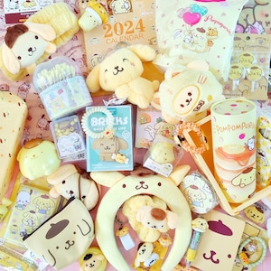 Sanrio Pom Pom Purin Mystery Box, Scatola di cancelleria misteriosa Kawaii, Cancelleria Kawaii / Carino Kawaii / Borsa a sorpresa / Scatola a sorpresa / Regalo di compleanno