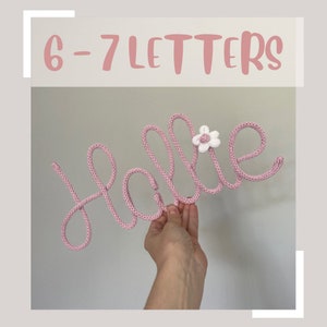 Knitted Names - 6 - 7 Letters