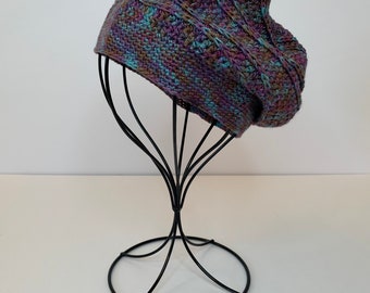 Slouchy Hat / Beret: Hand Crocheted