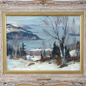 Thomas Hilton Garside (1906-1980) Kanadische Schule Landschaft Öl auf Leinwand 1930 St