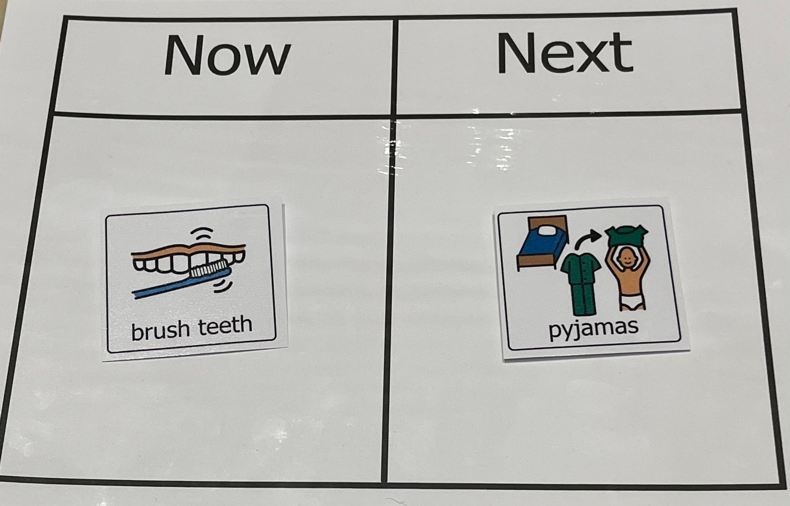 Evening Routine Symbols Symbols Visual Support Visual Aid - Etsy