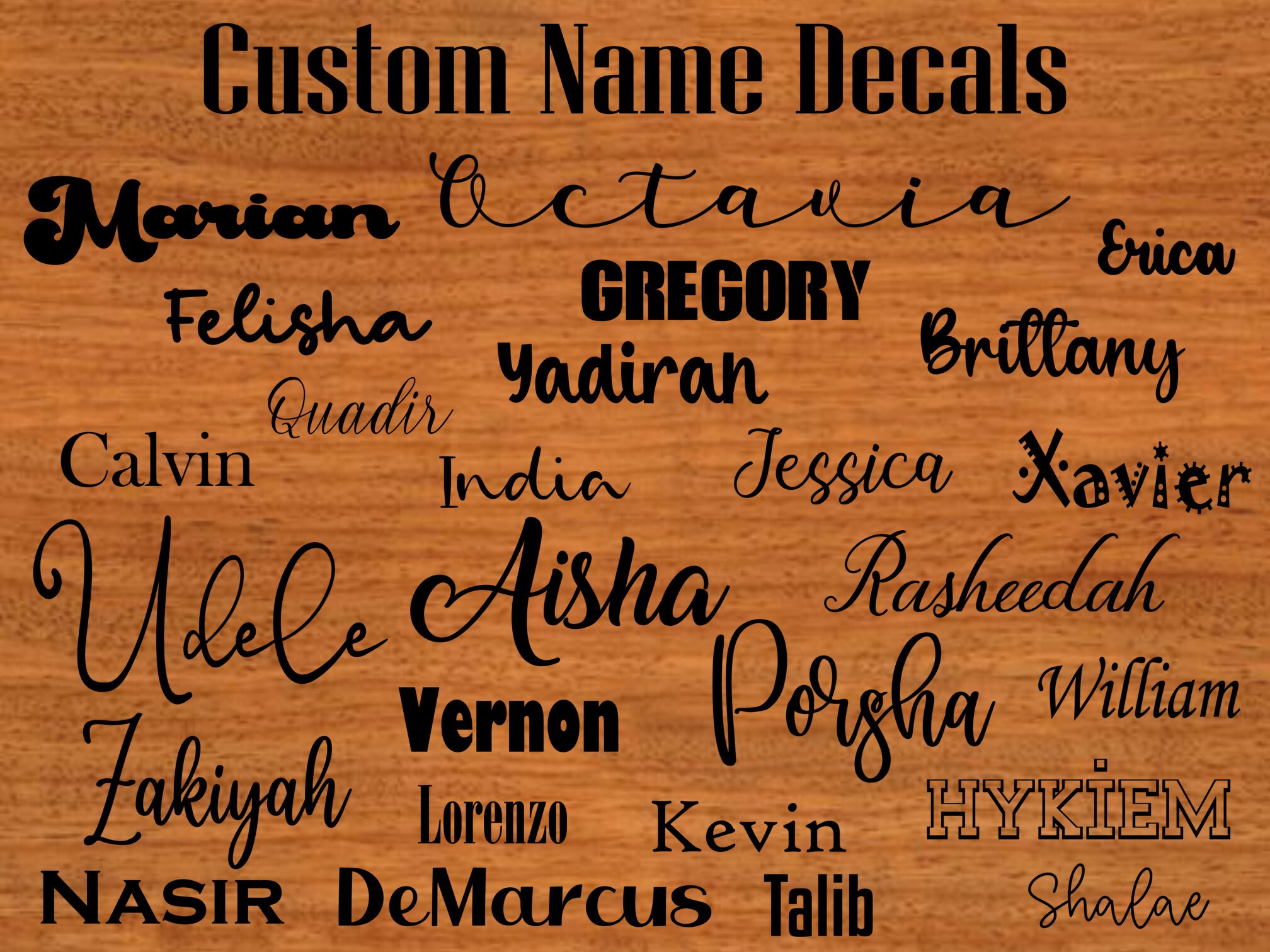 Name Customisation Memorabilia Custom NameWord Decal Collectibles etna.com.pe