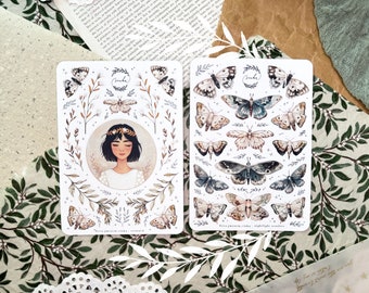 „Crowned & Nightlight Wonders“ Stickerbogen | Planen Sticker, Journal Sticker
