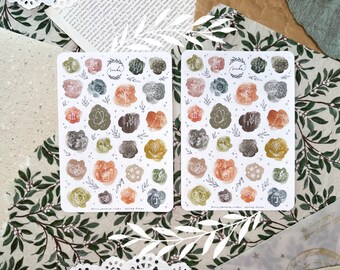 Gouttes de printemps – Feuille d'autocollants | Stickers planning, Stickers journaux