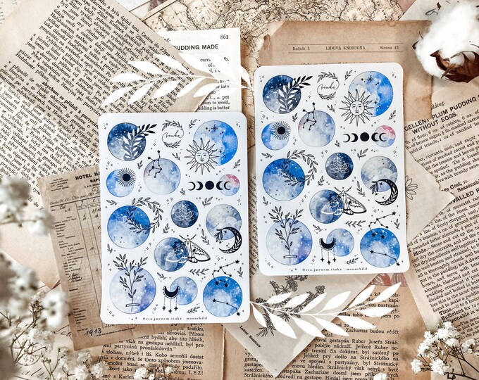 Moonchild Sticker Sheet Planning Stickers, Journal Stickers - Etsy
