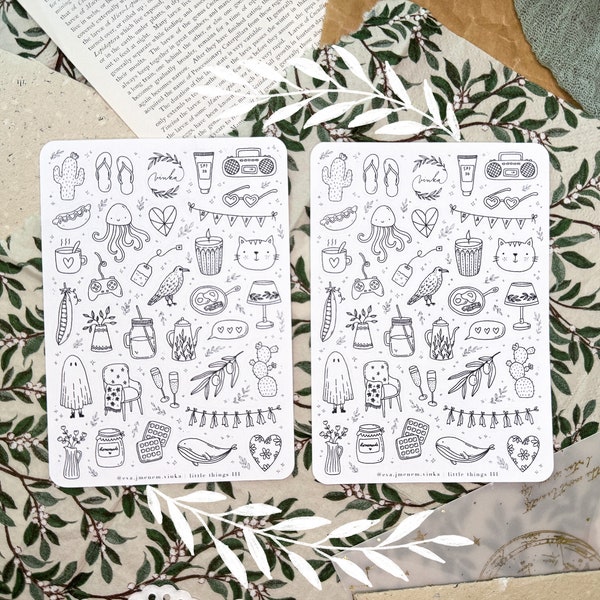 Little Things III – Sticker Sheet | Planning Stickers, Journal Stickers