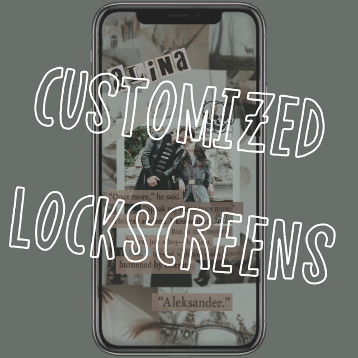 CUSTOMIZED MATCHING LOCKSCREENS Etsy