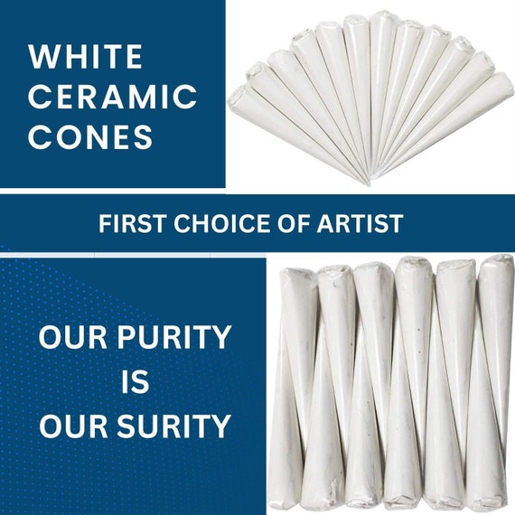 6pcs White Ceramic Cones, Lippan Art Supplies, Lippan Art Wall Decor, Lippan  Art Clay, Lippan Art, Lippan Art, DIY Decorative,lippan Art Kit 
