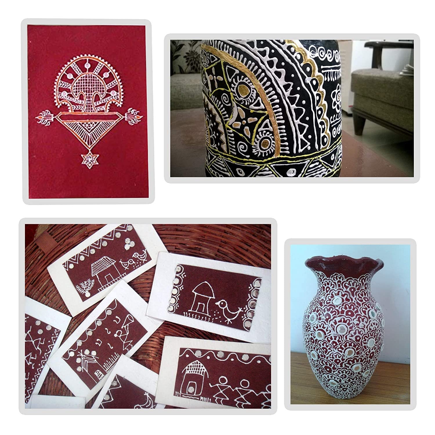 Mirror kit & Ceramic Cone for lippan Art, Craft Work, mud Work (4