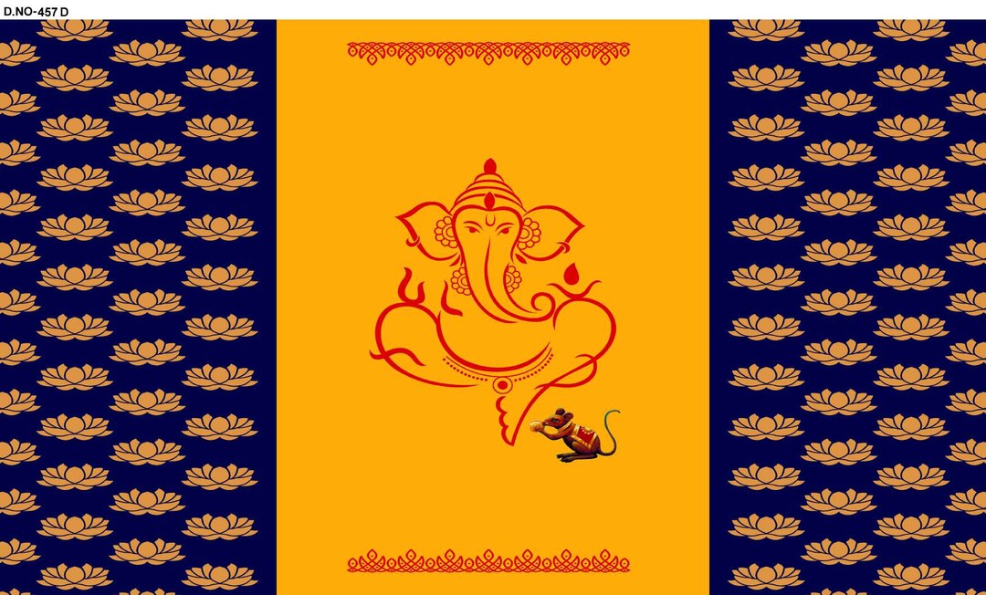 Ganesha Backdrop Decor Ganesh Backdrop 8x5 Ganesh Backdrop Etsy