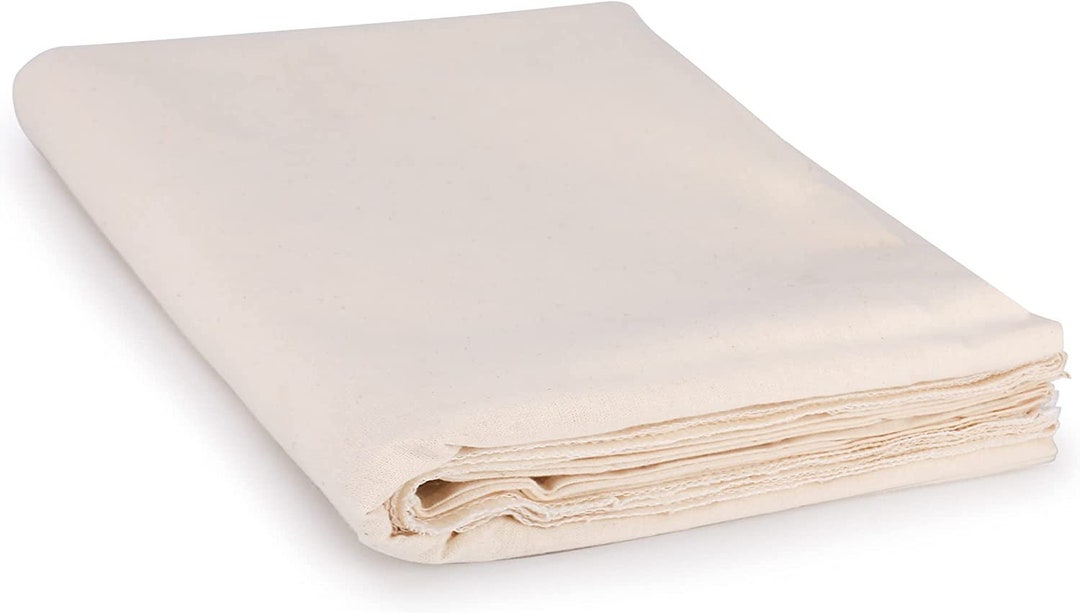 100 Organic Muslin Fabric by the Yard Unbleached Muslin Etsy